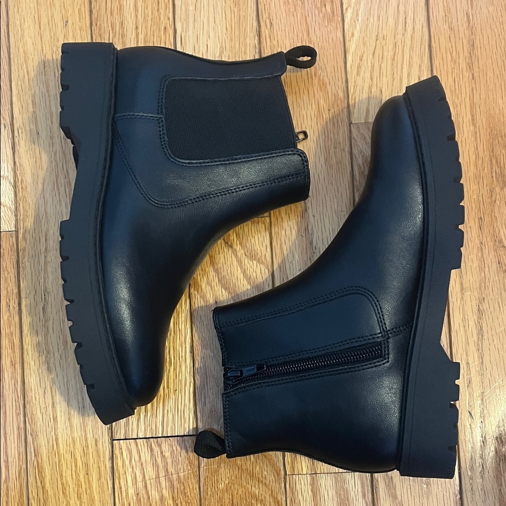 Wonder Nation Black Kids Boots